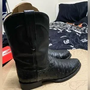 Tecovas Size 9.5 “ the duke “ ostrich leather The Duke - Pecan Ostrich - $300.00 | Tecovas Trading Post main image 3
